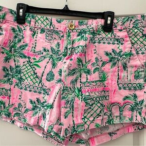 Lilly Pulitzer Pink and Green Women's Shorts